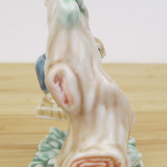 1993 Albert E Price Tales of Bunny Hollow Ceramic Young Bunnies on a Tree Swing - Picture 4 of 9